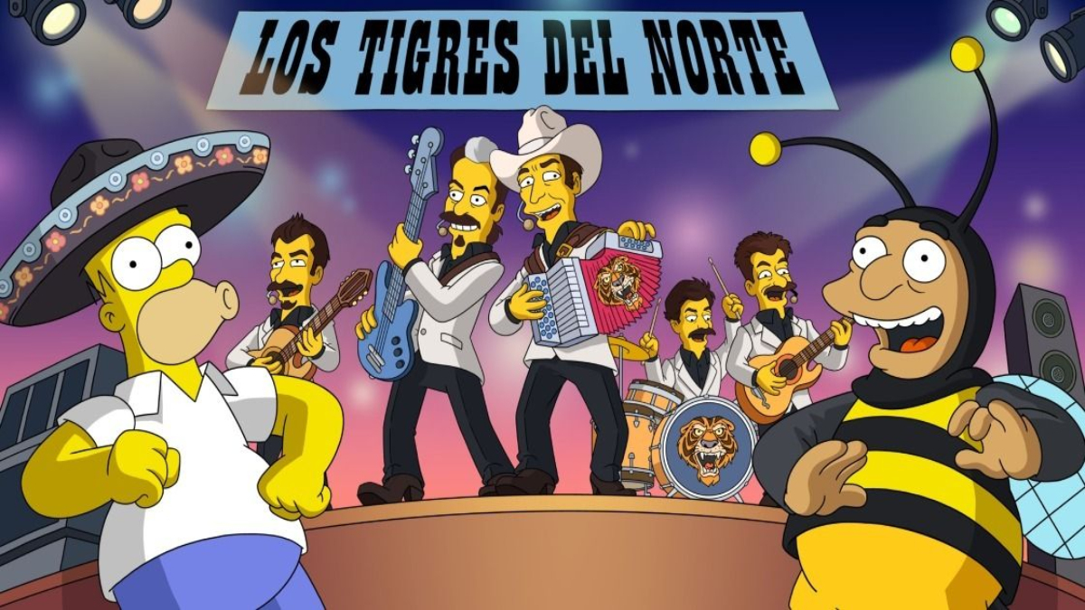 LOS TIGRES DEL NORTE APARECIERON EN UN EPISODIO DE “LOS SIMPSON”