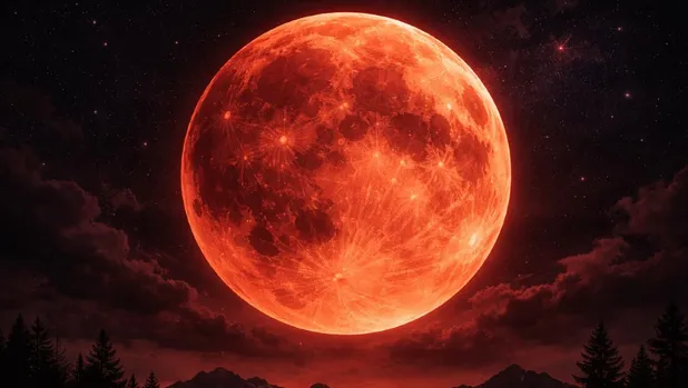 LA “LUNA DE SANGRE” ILUMINÓ EL CIELO: ASÍ SE VIVIÓ EL ECLIPSE LUNAR DEL 2 DE MARZO