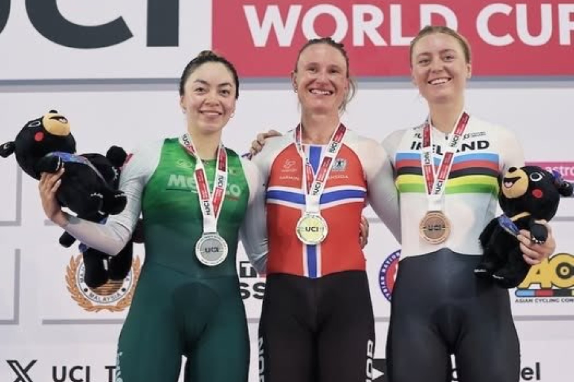 MÉXICO SUBE AL PODIO EN COPA DEL MUNDO DE CICLISMO DE PISTA