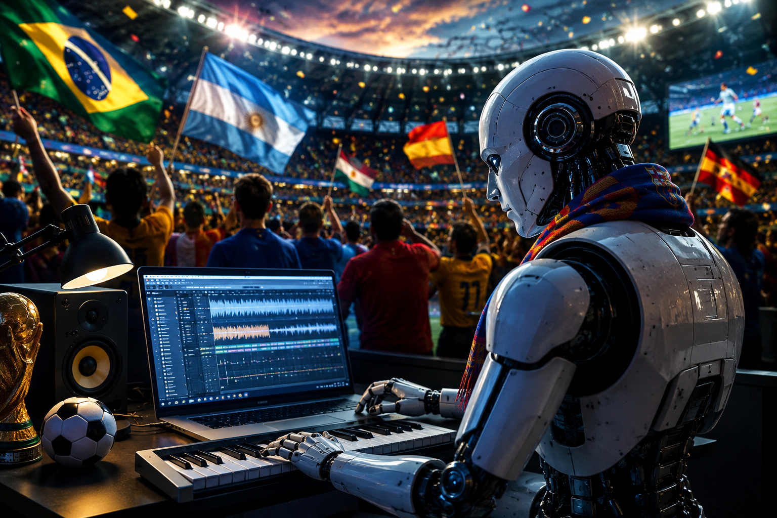 LA IA TAMBIÉN JUEGA EL MUNDIAL: AFICIONADOS CREAN HIMNOS PARA SUS SELECCIONES