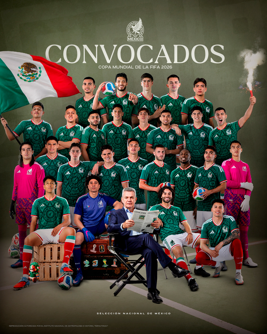 AGUIRRE APUESTA POR EXPERIENCIA Y EQUILIBRIO: MÉXICO REVELA SU LISTA FINAL PARA EL MUNDIAL 2026